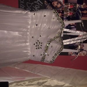 White prom dress